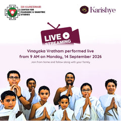 Live Vinayaka Vratham from 9 AM on Monday 14 September 2026