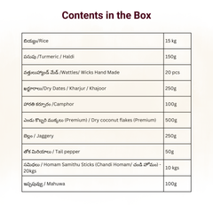Chandi Homam kit/చండి హోమం